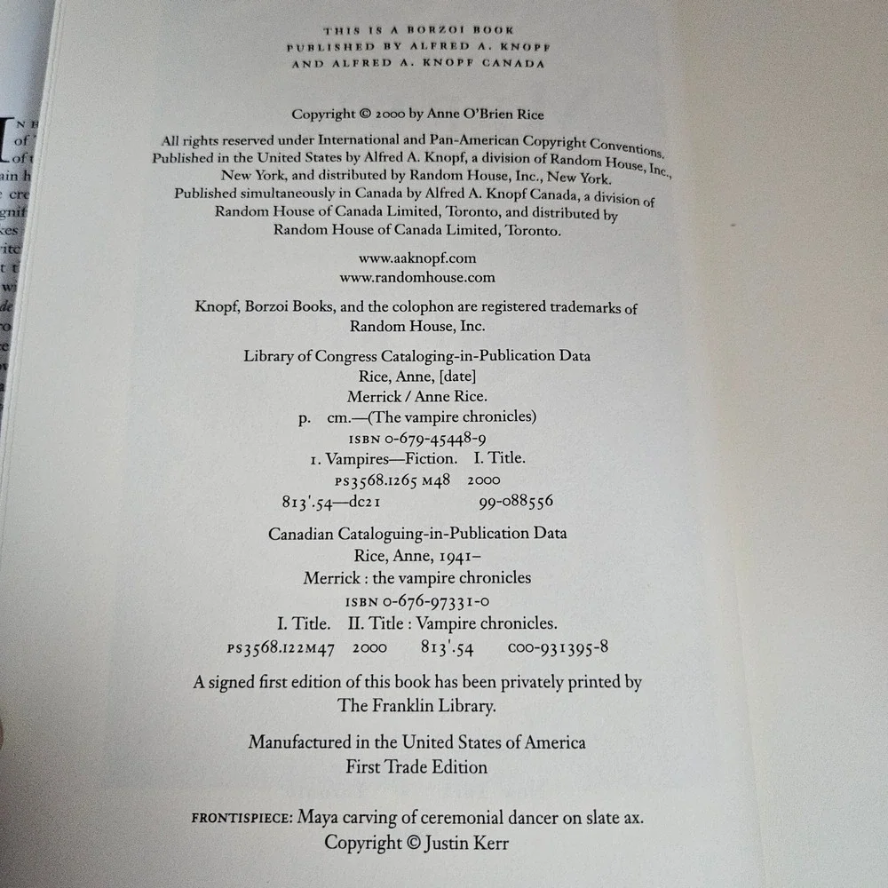 Knopf title merrick